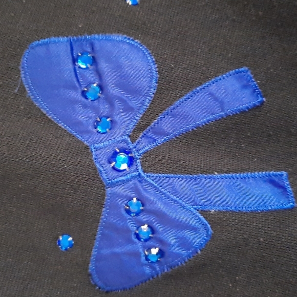 Womens large Vintage Christmas sweater with bows holiday sweatershirt - Picture 4 of 8